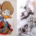 Due illustrazioni Disney: Asteriti e Chistè